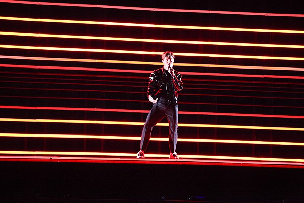 Ingrosso performing at the Eurovision Song Contest 2018.