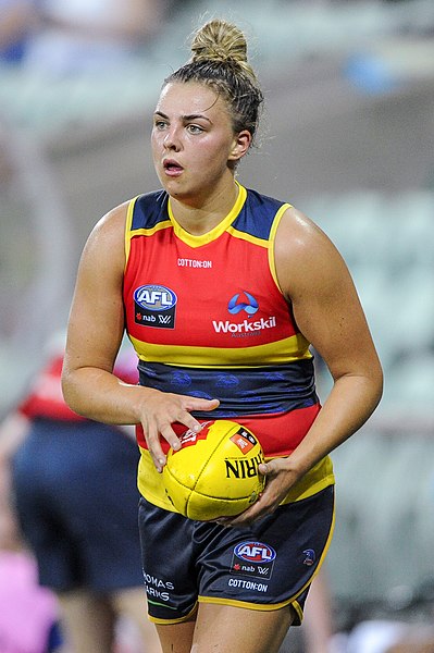 Marinoff during a pre-season practice match for Adelaide in 2018
