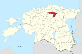 Kart over Tapa kommune