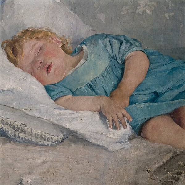 File:Emma Löwstädt-Chadwick - A Sleeping Child - NM 3236 - Nationalmuseum.jpg