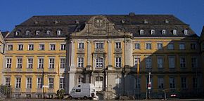 Main building of the Folkwang University in Essen-Werden Essen Kloster Werden Innenhof 2 2005.jpg