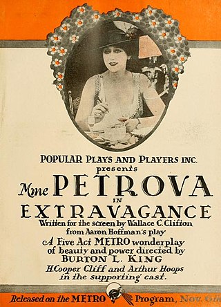 <i>Extravagance</i> (1916 film) 1916 film by Burton L. King