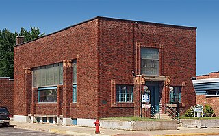 First National Bank of Adams building in Adams, Minnesota, United States