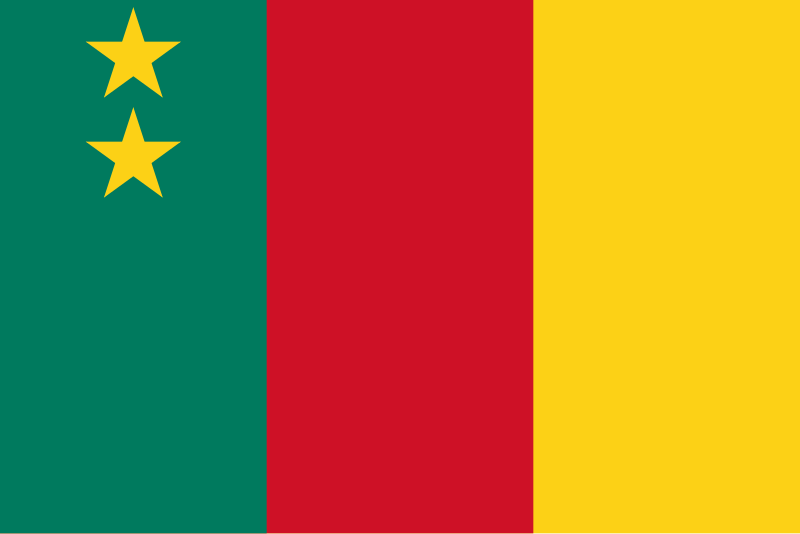 Ficheiro:Flag of Cameroon (1961–1975).svg