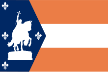 Winning design by Krondl in 1916 Flag of Saint Louis, Missouri (1916).svg