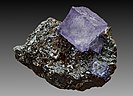 萤石和闪锌矿，产自美国田纳西州史密斯县埃尔姆伍德矿