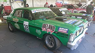 Brad Tilley placed 18th driving a Ford Falcon GTHO Ford Falcon GTHO (XY) of Brad Tilley (2018).jpg