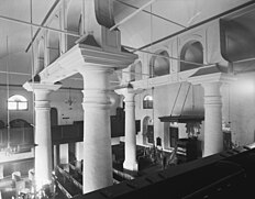 Interior of the fort church in 1954. Dutch Cultural Heritage Agency