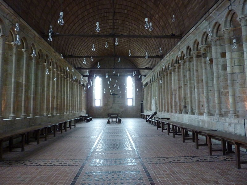 File:Fr Mont Saint-Michel Refectory.JPG