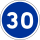 France road sign B25 (30).svg