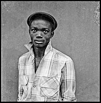 Franco Luambo was widely referred to as the "rumba king" for redefining and popularizing the genre. Leopoldville, 1956. Franco Luambo au Congo belge.jpg