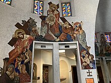 One of the frescoes of Eugene Klementieff Fresque de l'Eglise Sainte-Jeanned'Arc, Nice.jpg