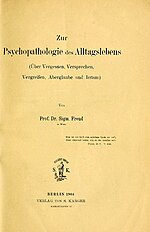 Vignette pour Psychopathologie de la vie quotidienne