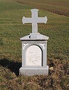 Wayside cross (1870) near Freudenburg, Germany.
