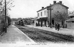 Marseille, gare PLM Saint-Antoine, vers 1900