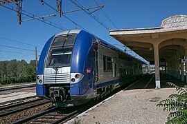 Une rame Z 24500, en direction d'Avignon. Rame Corail Réversible sur la relation Lyon Part-Dieu - Marseille Saint-Charles