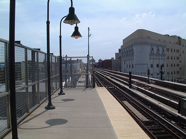 Eastern end of the southbound platform
