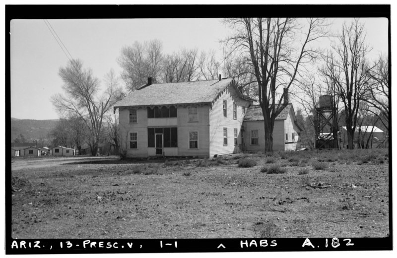 File:General View - S. C. Miller House, Miller's Valley, Prescott, Yavapai County, AZ HABS ARIZ,13-PRESC.V,1-1.tif