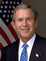 Photographic portrait of President George W. Bush; 2004