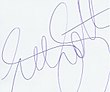 firma di Gerry Scotti