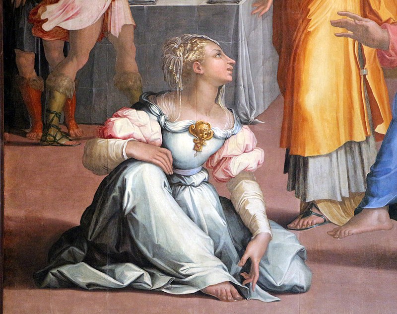 Giorgio vasari, gesù in casa di marta e maria, 1540, da s. michele in bosco 03.jpg