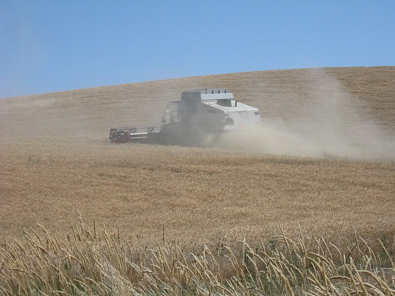 File:Gleaner combine at work in the Palouse.jpg