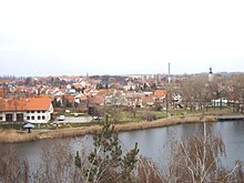 Gommern vom Aussichtsturm am Kulk aus gesehen