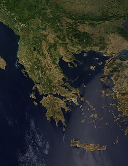 Greece MODIS Terra Satellite Image 19 Aug 2004.jpg