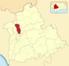 Расположение муниципалитета Гильена на карте провинции
