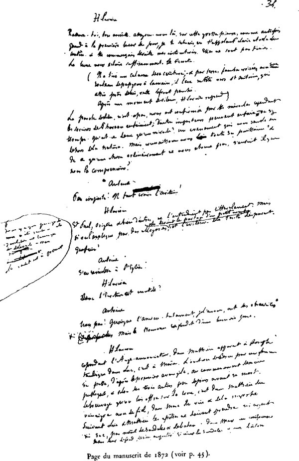 Page du manuscrit de 1872 (voir p. 45).