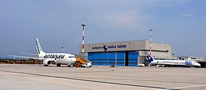 Hangar del aeropuerto Catullo de Villafranca Verona