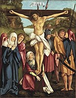"Christgartner-altaar".  kruisiging.  1516. Beierse Staatsvergadering