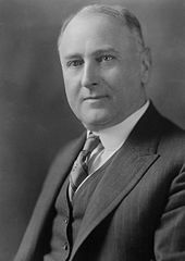 Harry M. Daugherty, U.S. Attorney General. Photo taken 1920. Harry Daugherty, bw photo portrait 1920.jpg