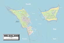 Enlargeable, detailed map of Heligoland