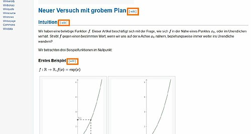 Click one of the various edit buttons - corresponding to the section to be edited