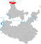 Situació de Hemsbach dins del districte de Rhein-Neckar