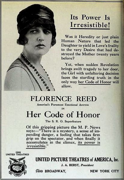 File:Her Code of Honor (1919) - Ad 1.jpg