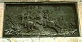 One of the four copper plate reliefs, made in the late 1920th. Original marble done by Louis Boizot 1800. This one on the westside shows Hoche's attack 1793 at Wissembourg (Alsatia) against the imperial-austrian lines.