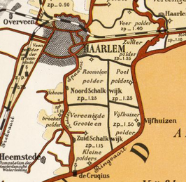 Kaart van Zuidschalkwijk