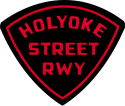 Shoulder patch worn by bus drivers, c. 1955-1976 Holyoke Street Railway Patch.svg