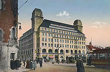 Das Hotel Handelshof in Essen, das Heinz Rühmanns Eltern 1913 leiteten