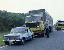 Bulgarian TIR lorry in Hungary, 1978 Hungary Fortepan 99434.jpg