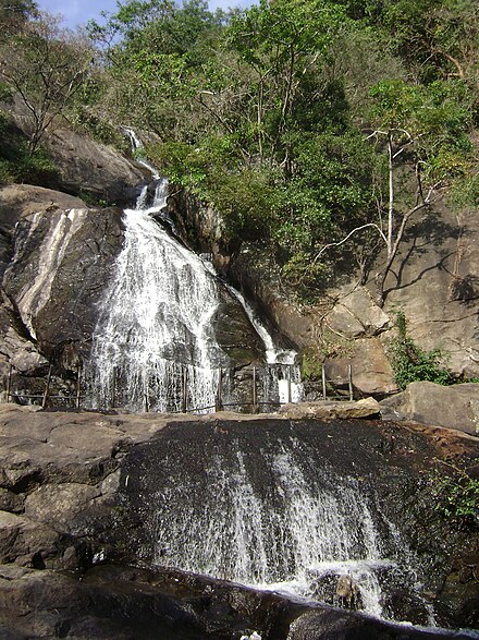 Monkey Falls, on the Pollachi-Valparai road