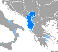 kontaktet e shqipes me latinishten