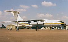 Ukraine Air Force Il-78 at Fairford, UK - England in 1997 Ilyushin Il-78, Ukraine - Air Force AN0334662.jpg