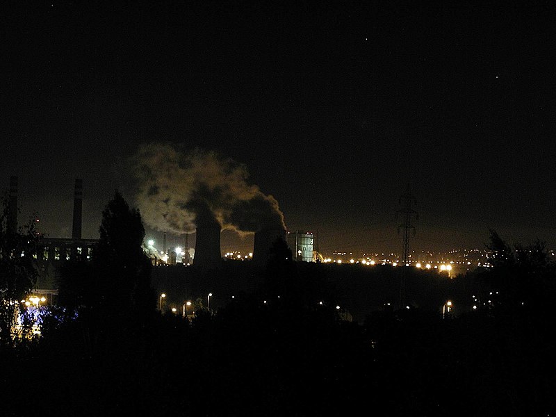 File:Industrial city at night.jpg