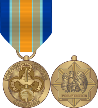 <span class="mw-page-title-main">Inherent Resolve Campaign Medal</span> Award of the United States military