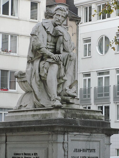 Monument for Jan Baptist van Helmont in Brussels