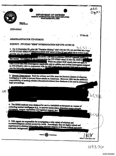 File:JTF GTMO 'SERE' interrogation SOP dtd 10 Dec 02.pdf