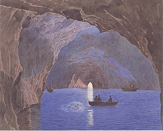 <i>Entdeckung der blauen Grotte auf der Insel Capri</i>
